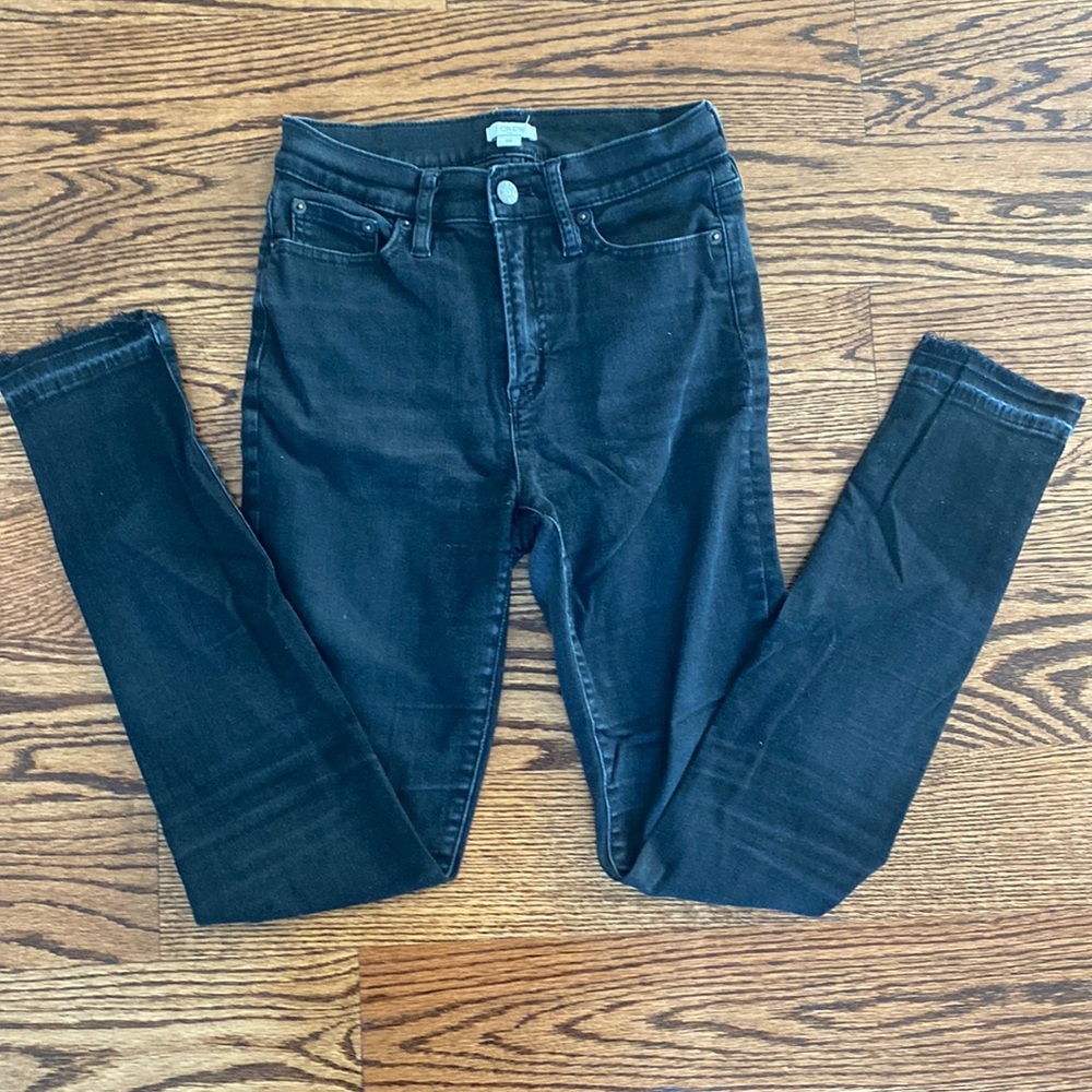 No longer needed Jcrew Skinny faded black jeans